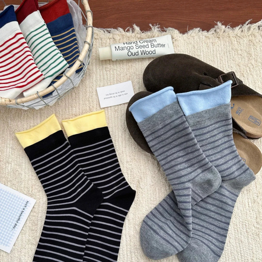 Varsity Stripe Anti-Pilling Crew