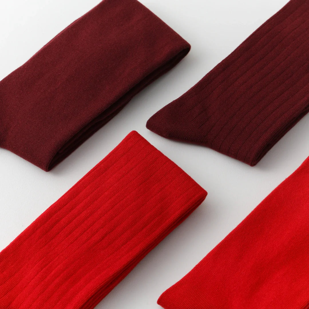 Festive Red Knee-High