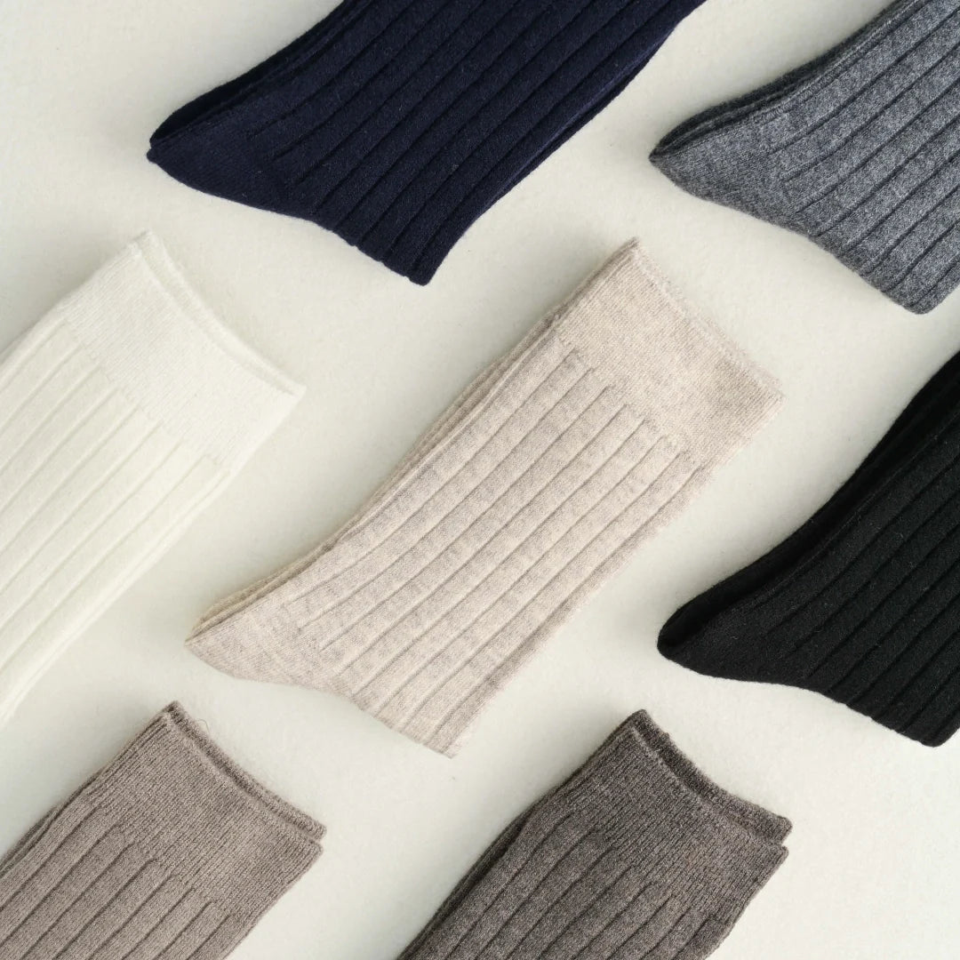 Women's brushed wool socks