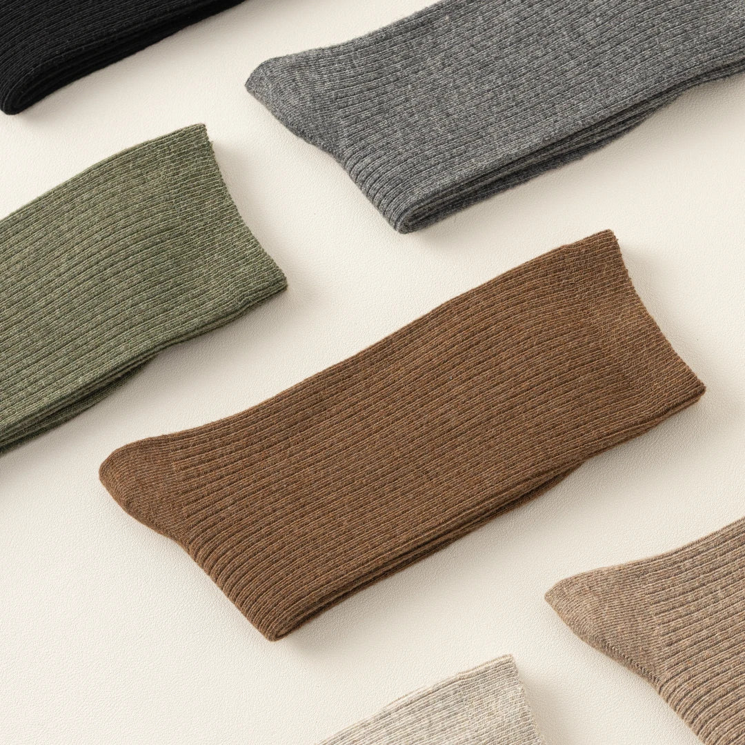 Wool Blend Ribbed Crew