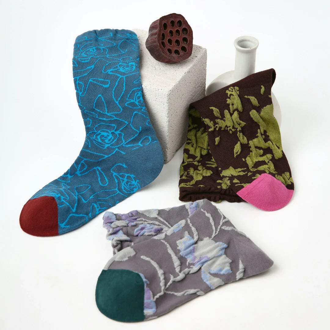 Art House Floral & Line Jacquard 3-Pack