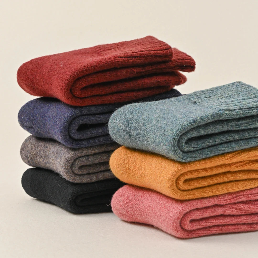 Women's wool cabin socks