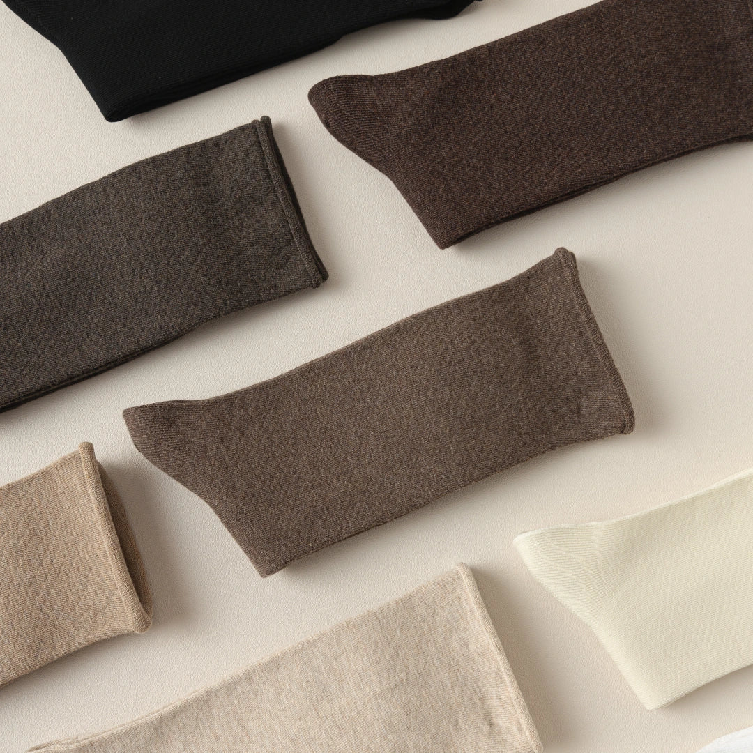 Cotton Earth-Tone Slouch Crew