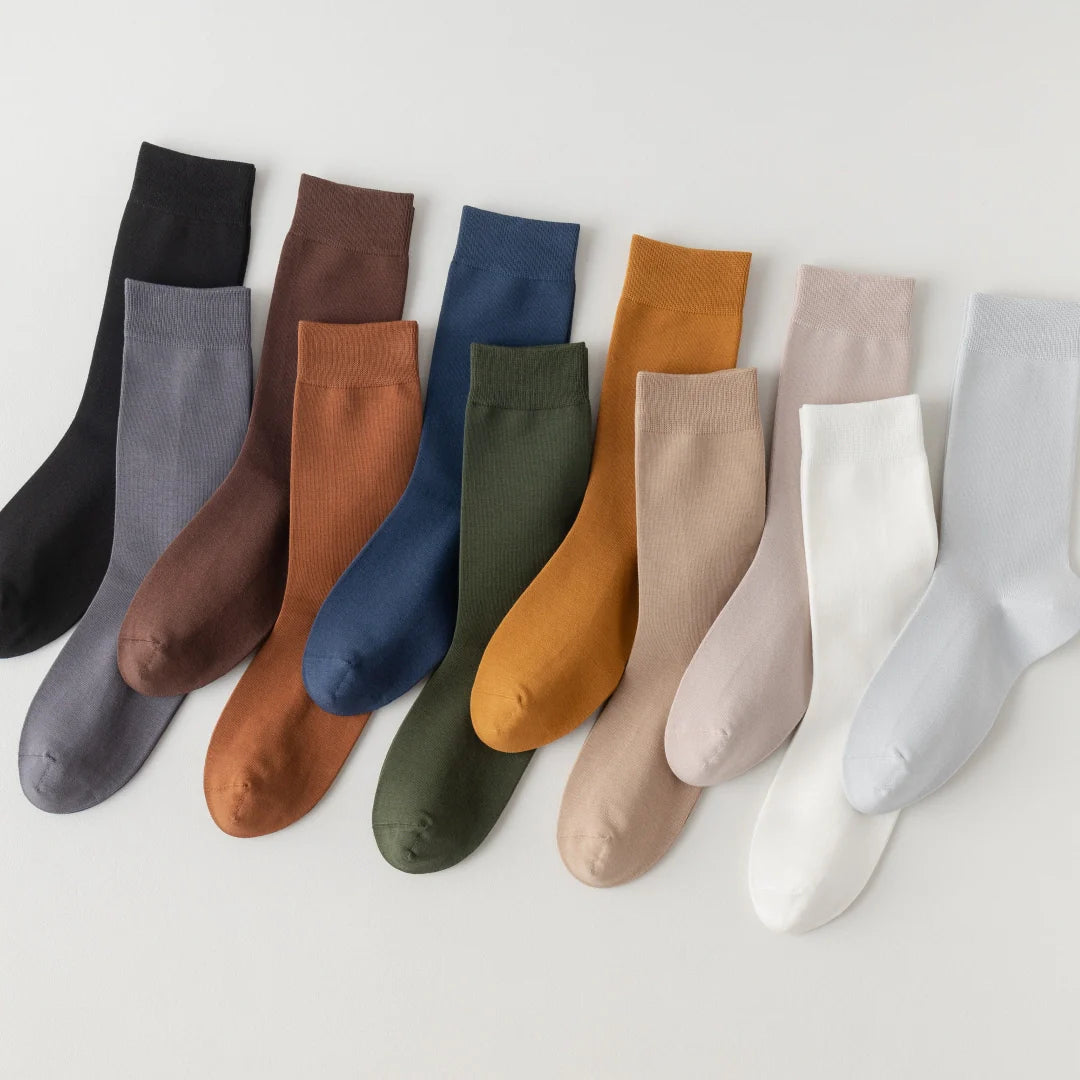Smooth Knit Cotton Socks