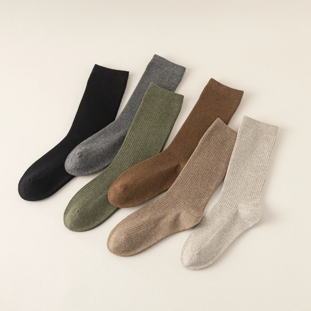 Wool Blend Ribbed Crew