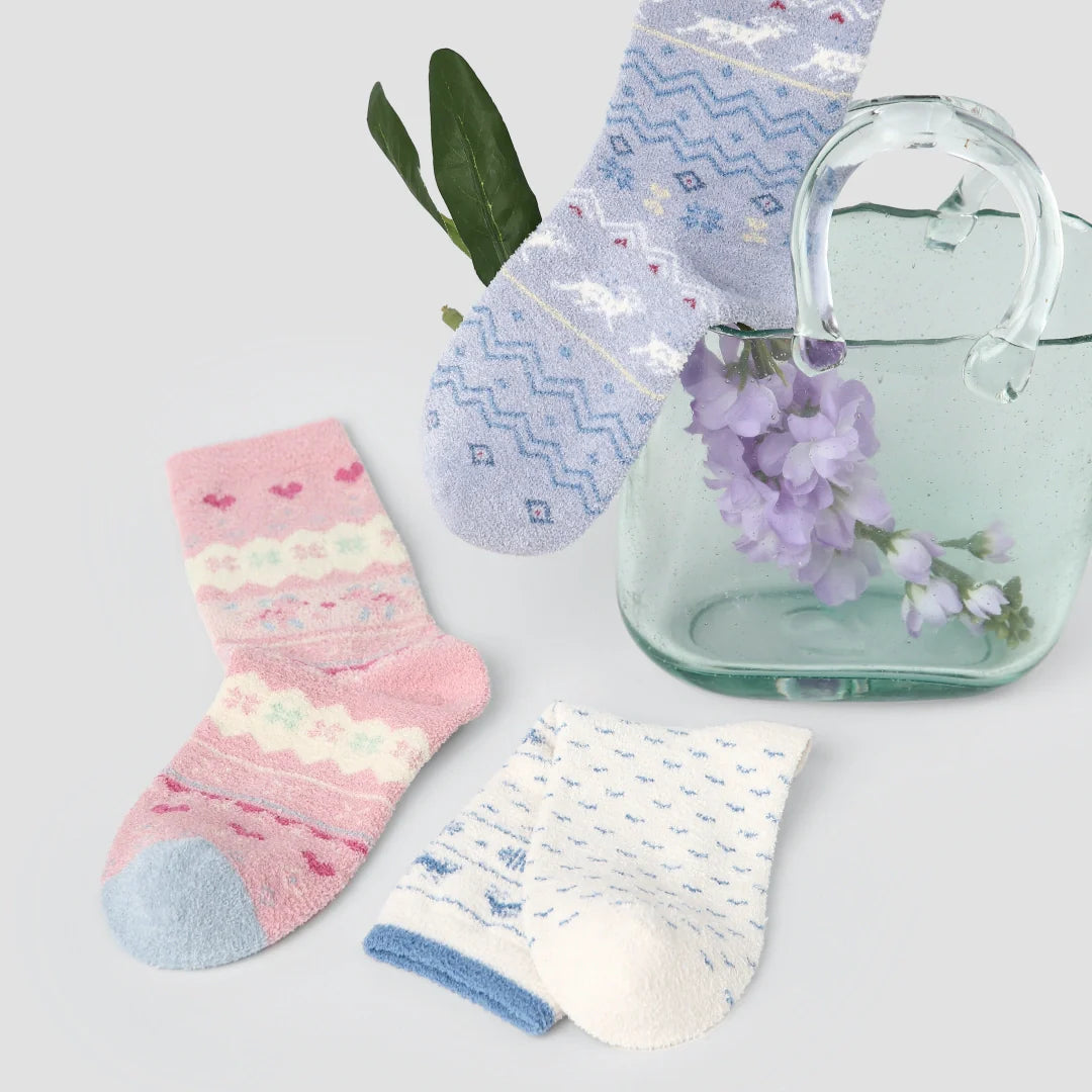 Winter Wonderland Fair Isle Fuzzy 3-Pack