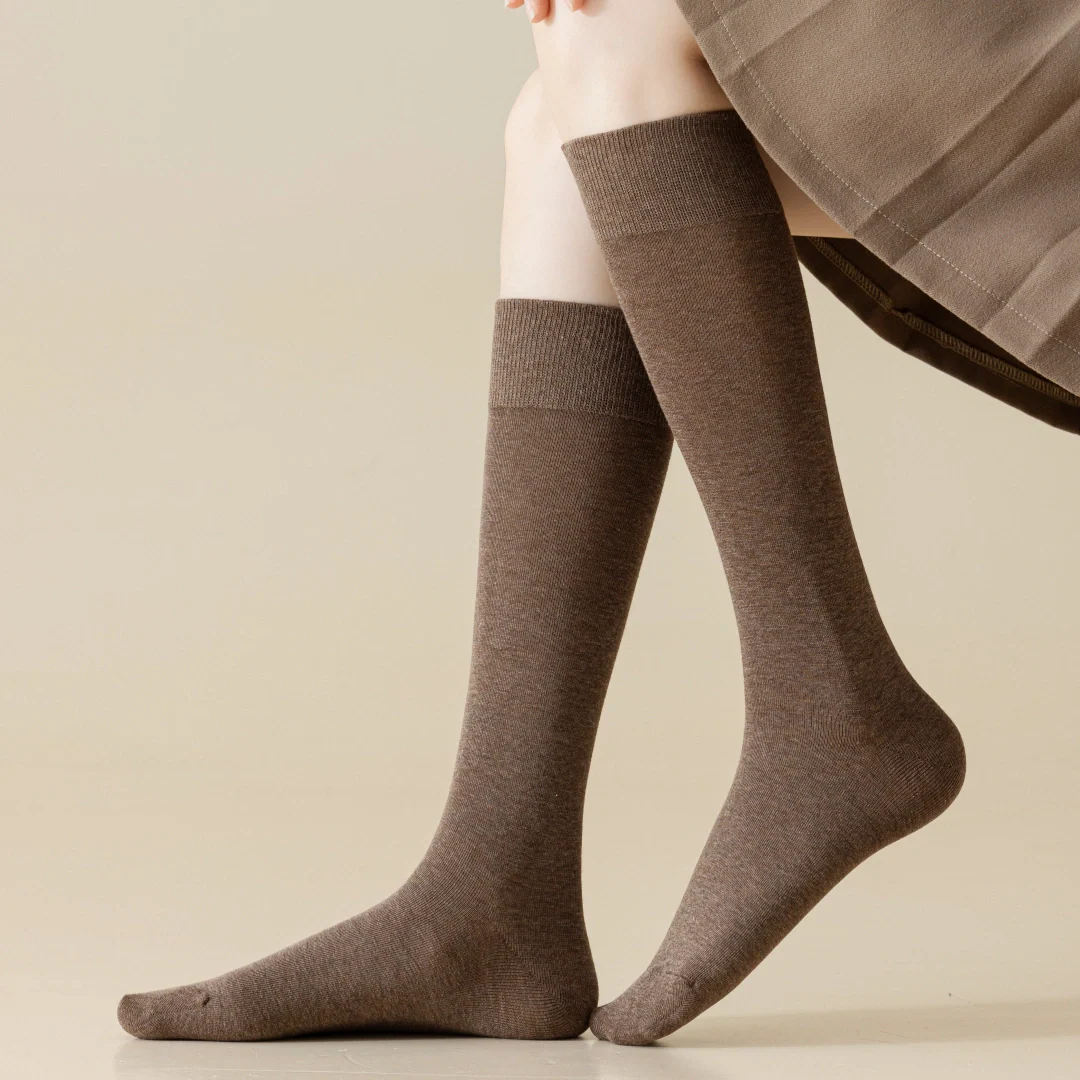 High-Cotton Smooth Knee-High