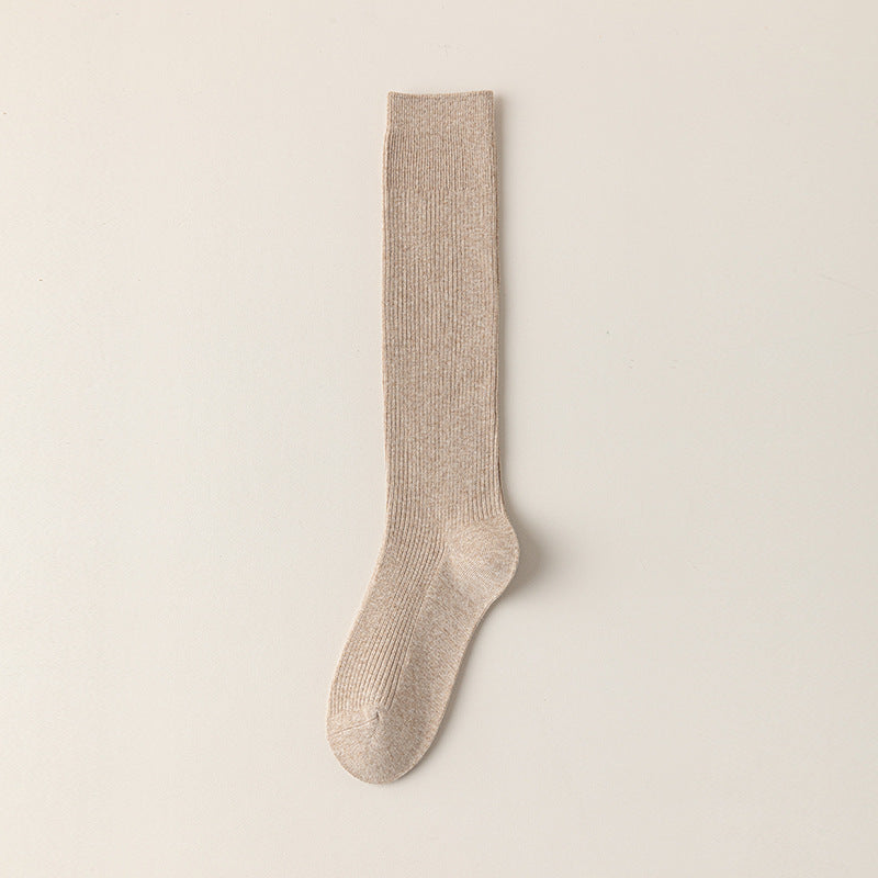 High-Cotton Ribbed Knee-High