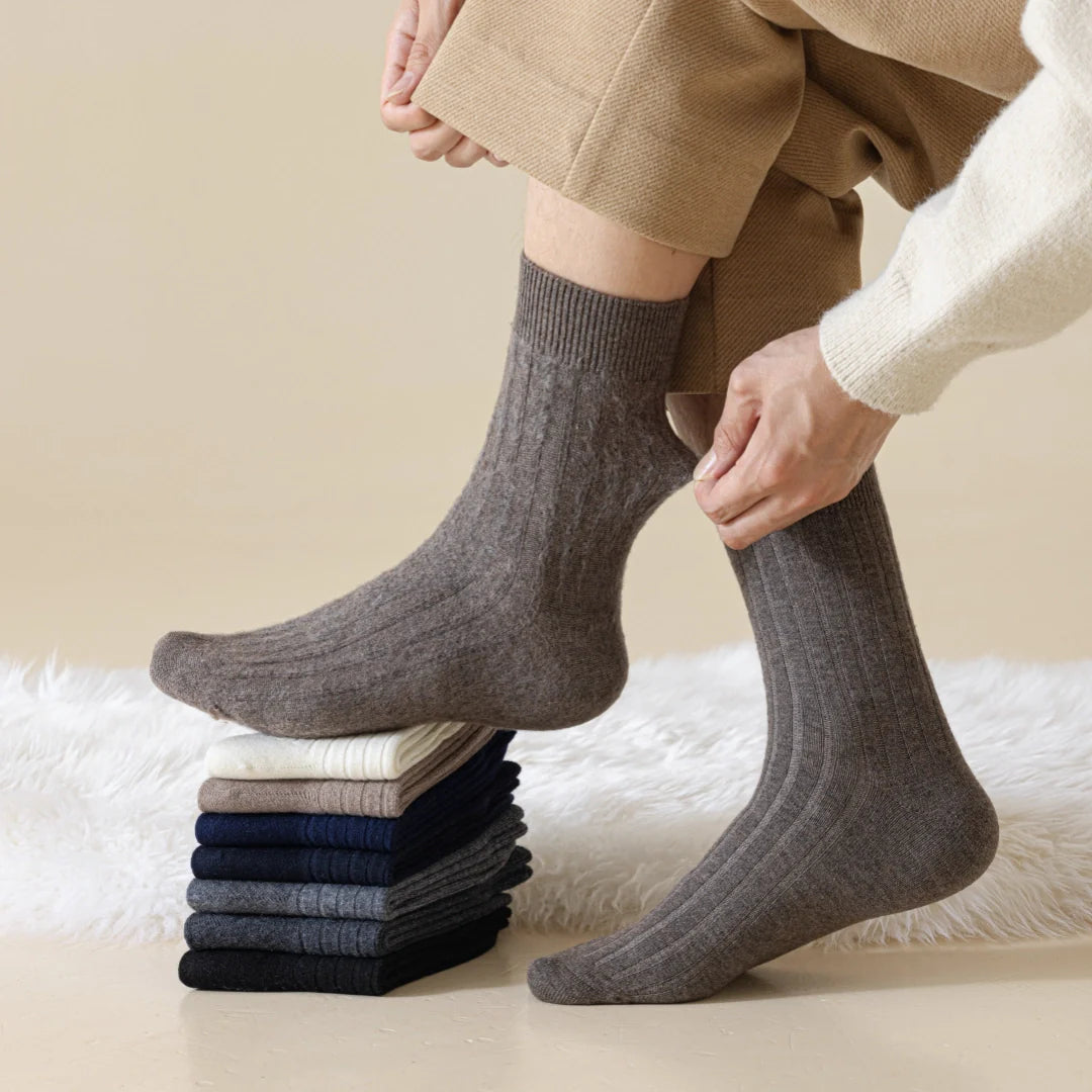 Brushed Wool Thermal Socks