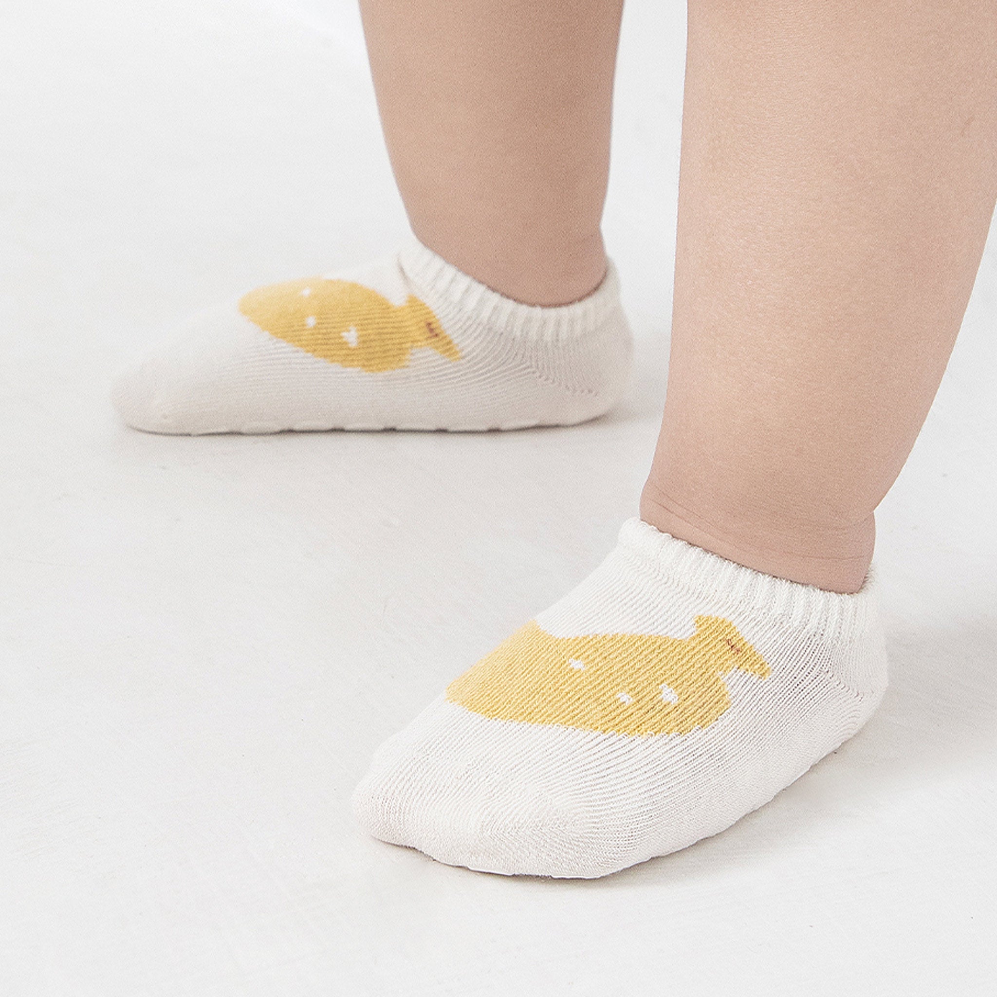 New- Summer Fruits- 4 Pairs of Stay-On Baby & Toddler Non-Slip Socks