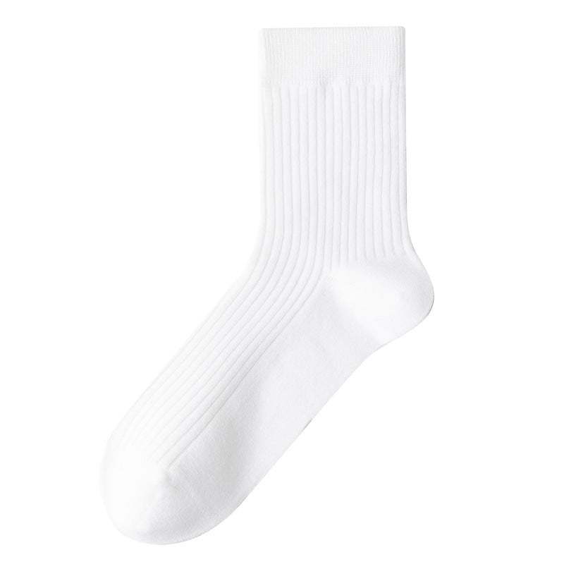 Pure Cotton Ribbed Socks