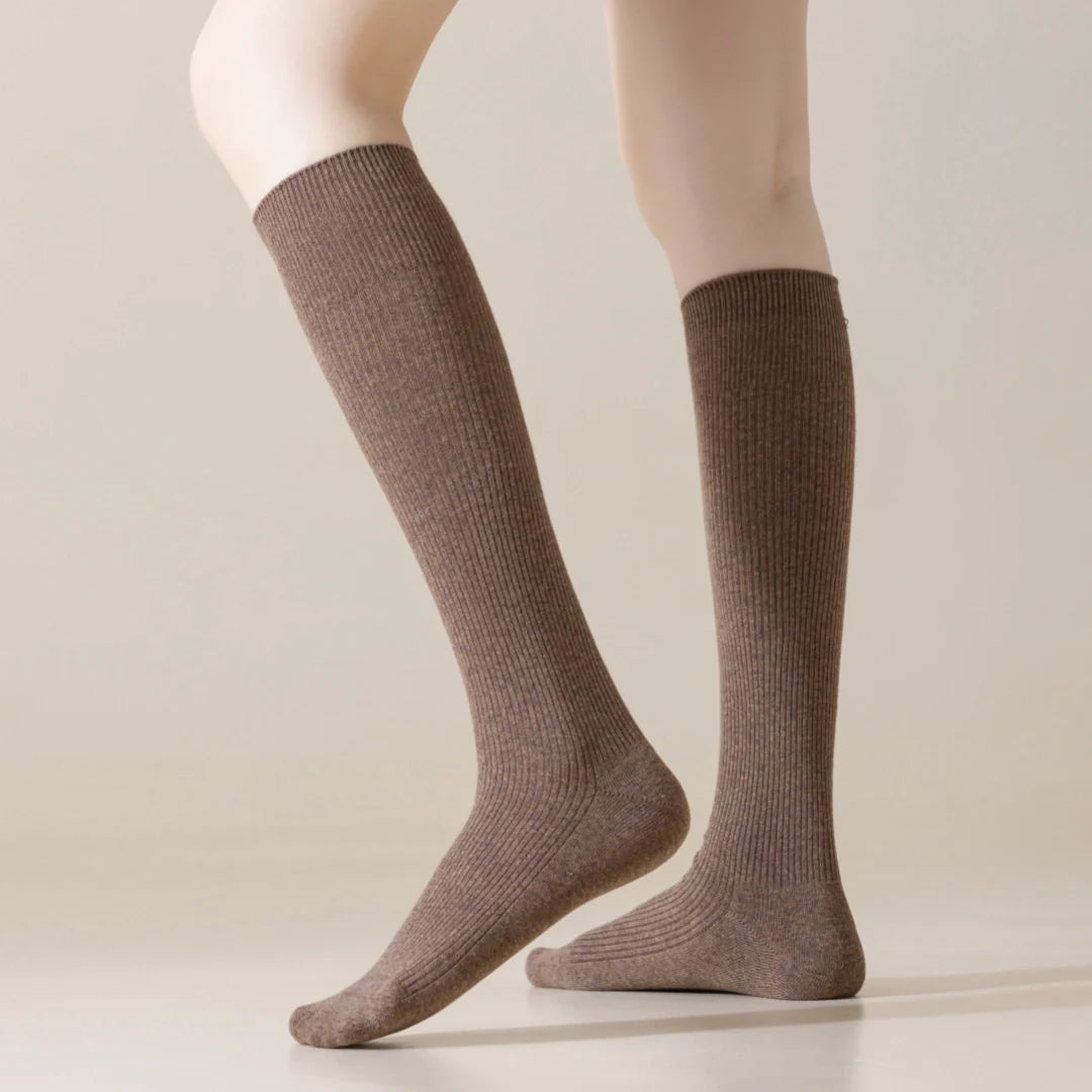 High-Cotton Ribbed Knee-High