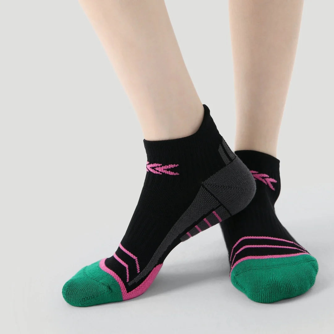 Performance Cushioned Ankle Socks - Black
