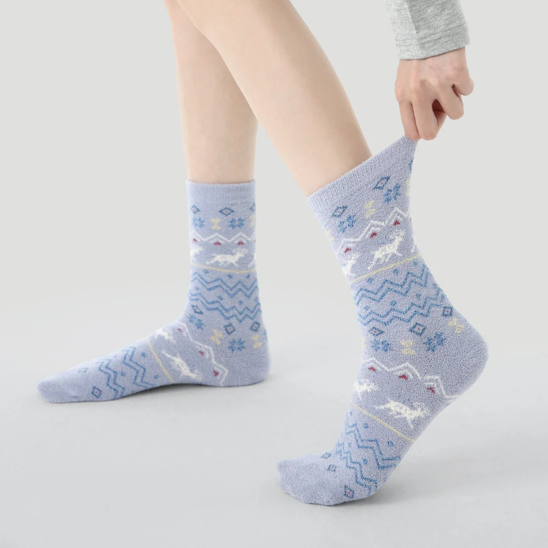 Winter Wonderland Fair Isle Fuzzy 3-Pack