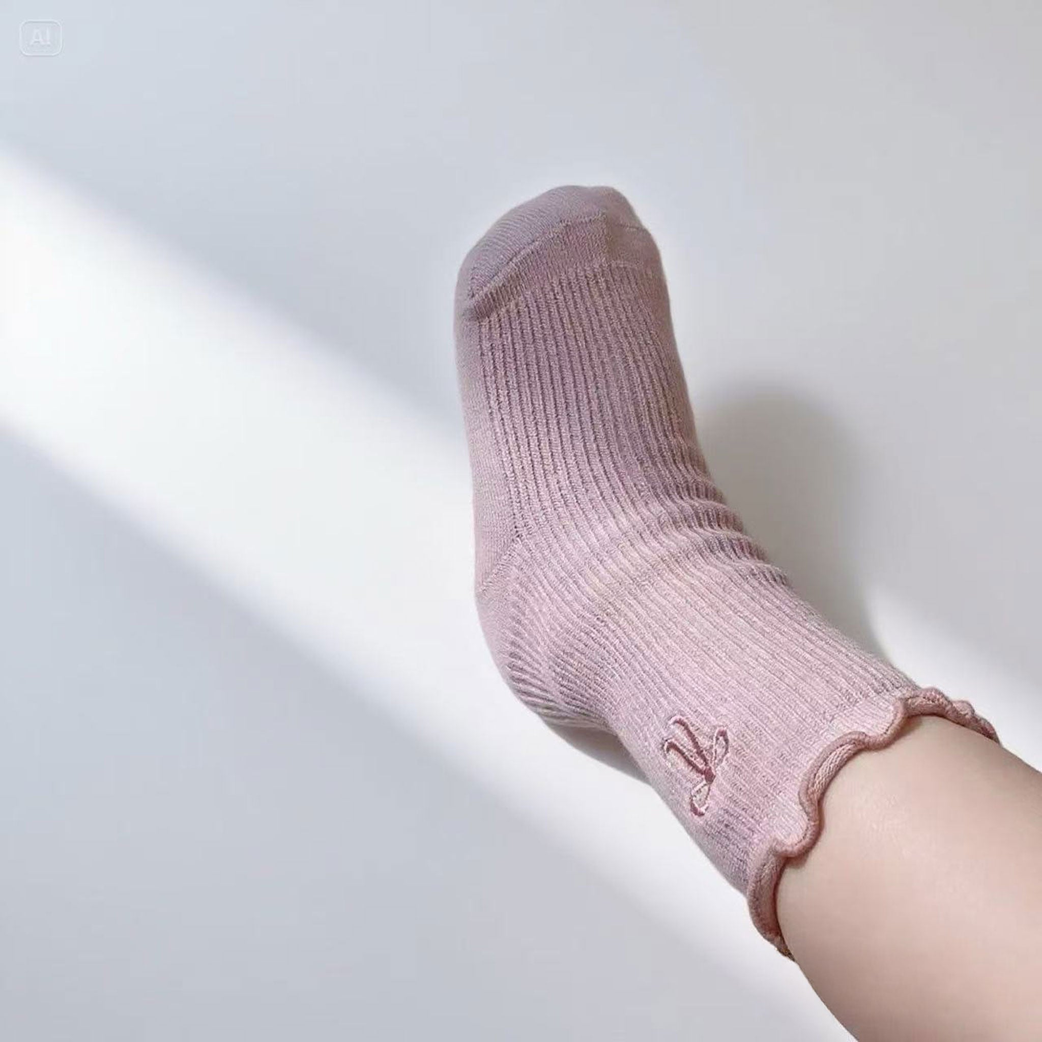 New- My Girl - 4 Pairs of Stay-On Baby & Toddler Non-Slip Socks- Grey