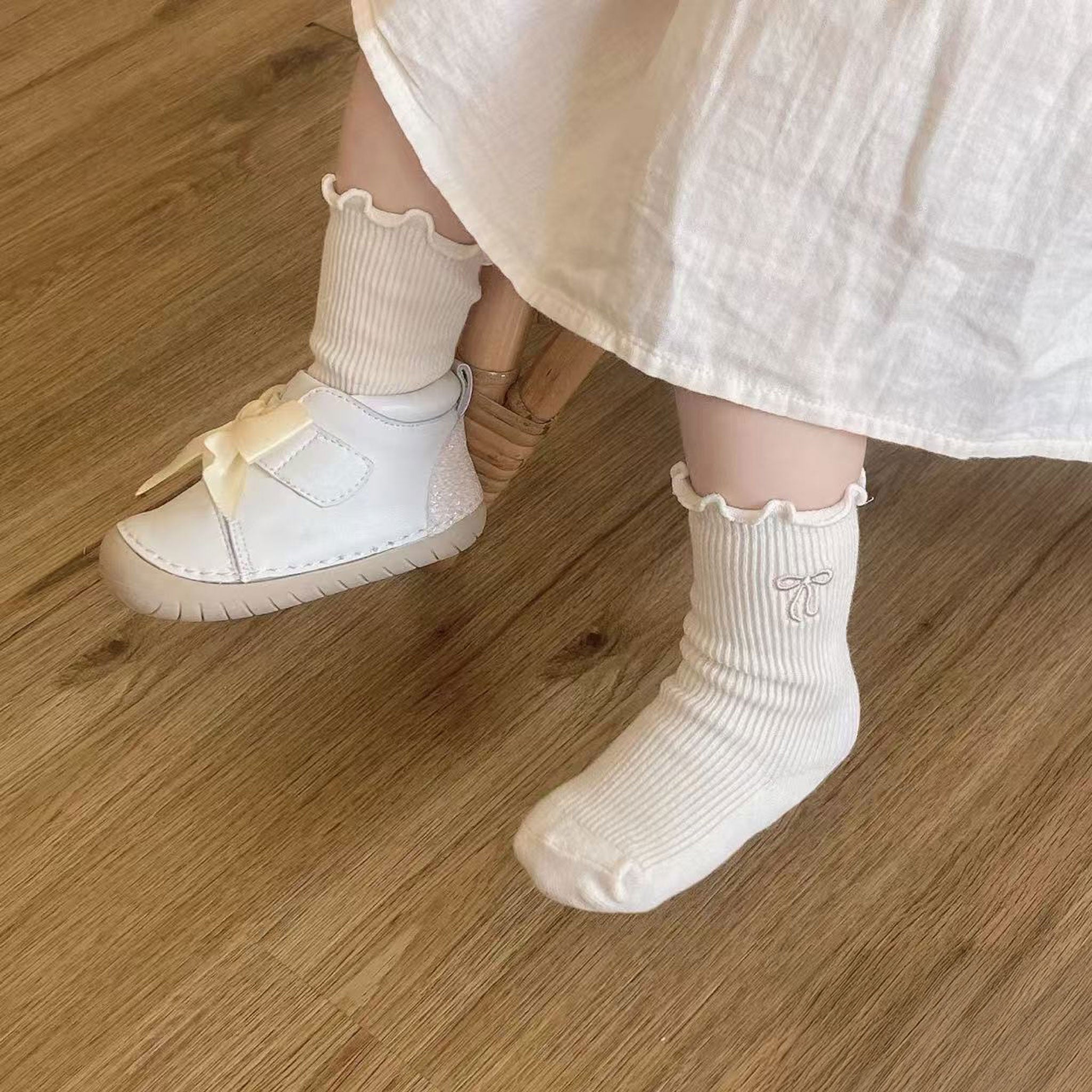 New- My Girl - 4 Pairs of Stay-On Baby & Toddler Non-Slip Socks