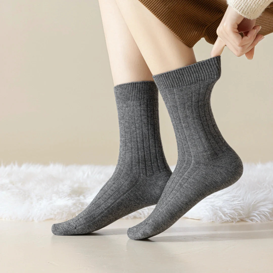 Women's brushed wool socks