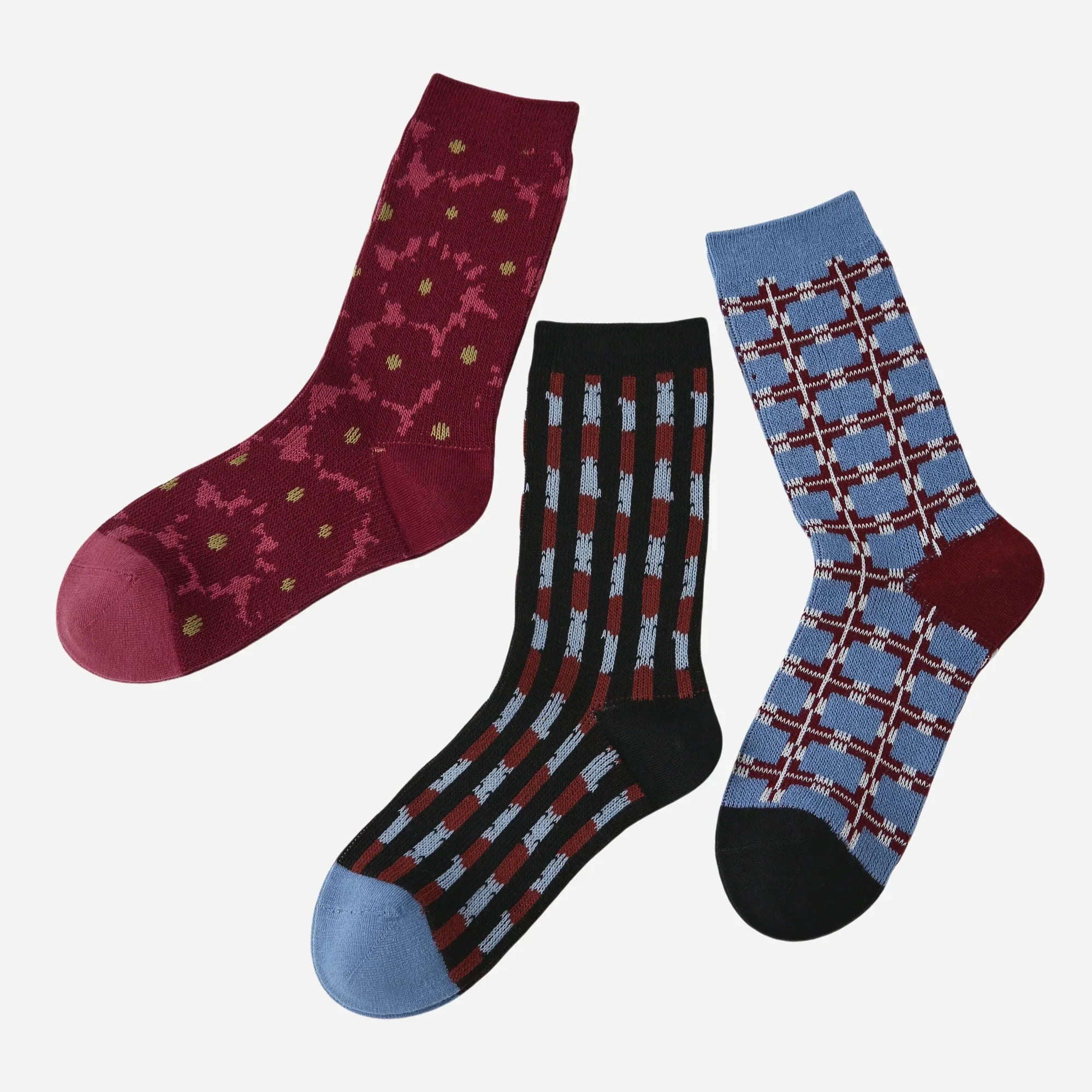 Jewel Tone Retro Geometric 3-Pack