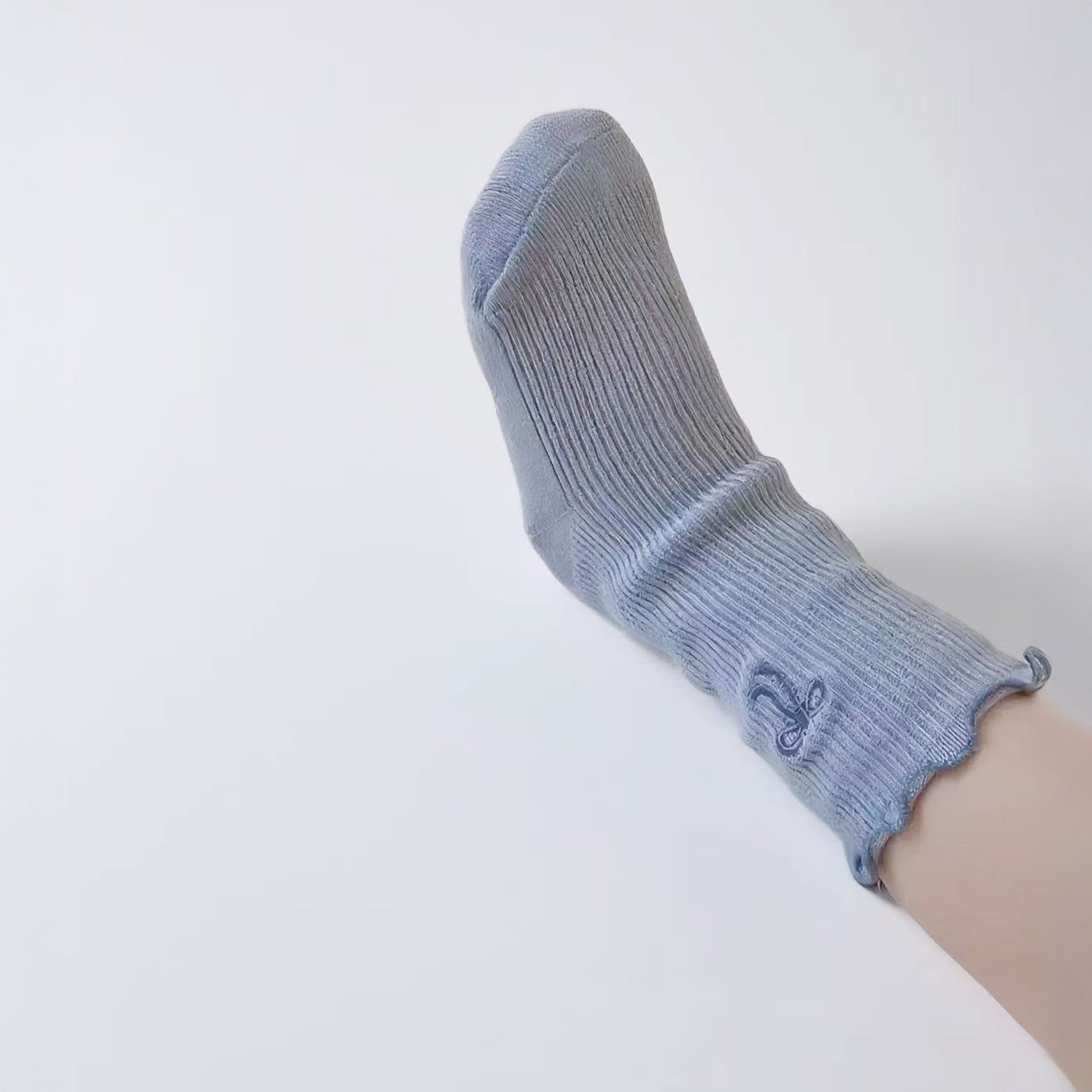 New- My Girl - 4 Pairs of Stay-On Baby & Toddler Non-Slip Socks- Blue