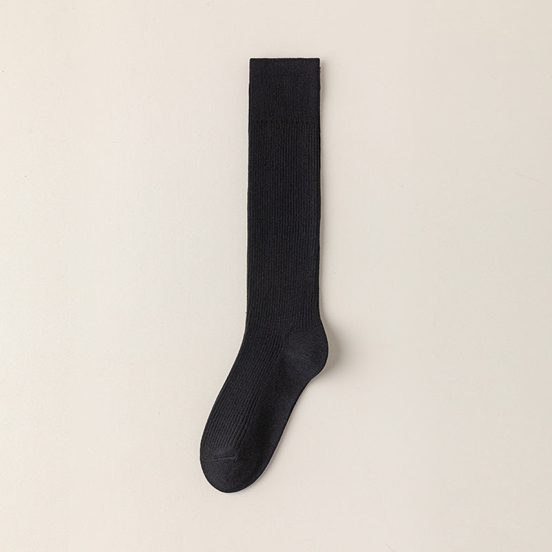 High-Cotton Ribbed Knee-High