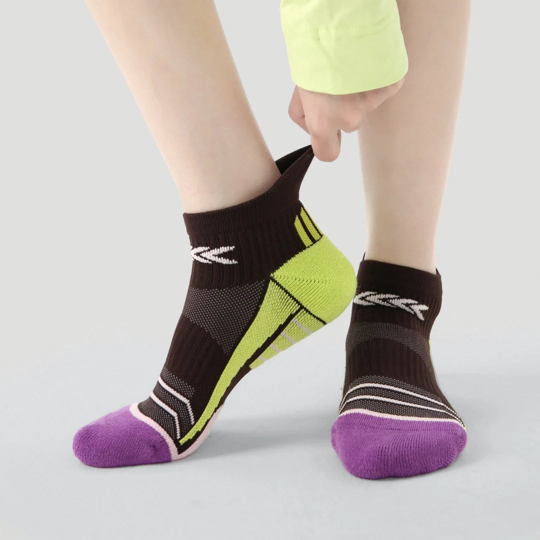 Performance Cushioned Ankle Socks - Espresso