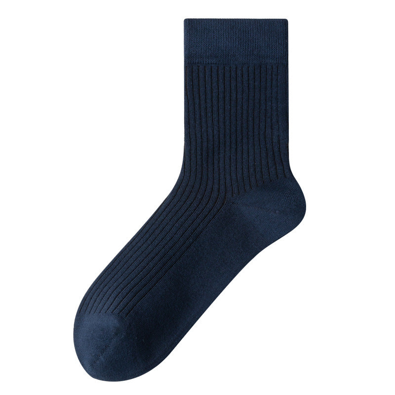 Pure Cotton Ribbed Socks