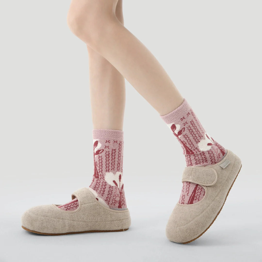 Woodland Bunny Fuzzy Socks 3-Pack