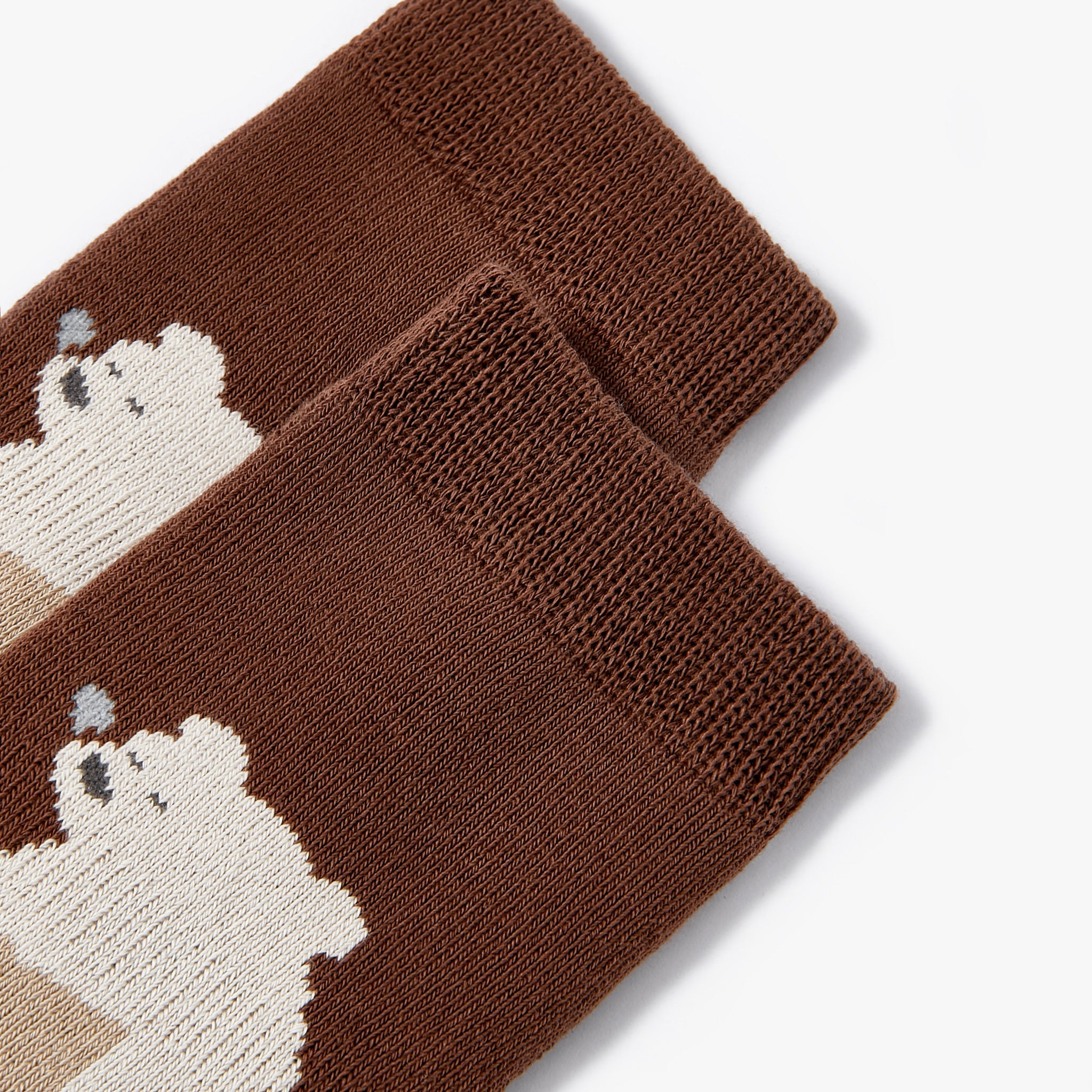 New- Where Is Bear’s Sleeping Cap - Extra Warm - 4 Pairs of Baby/Toddler Non-Slip Mid-Calf Socks + E-Book