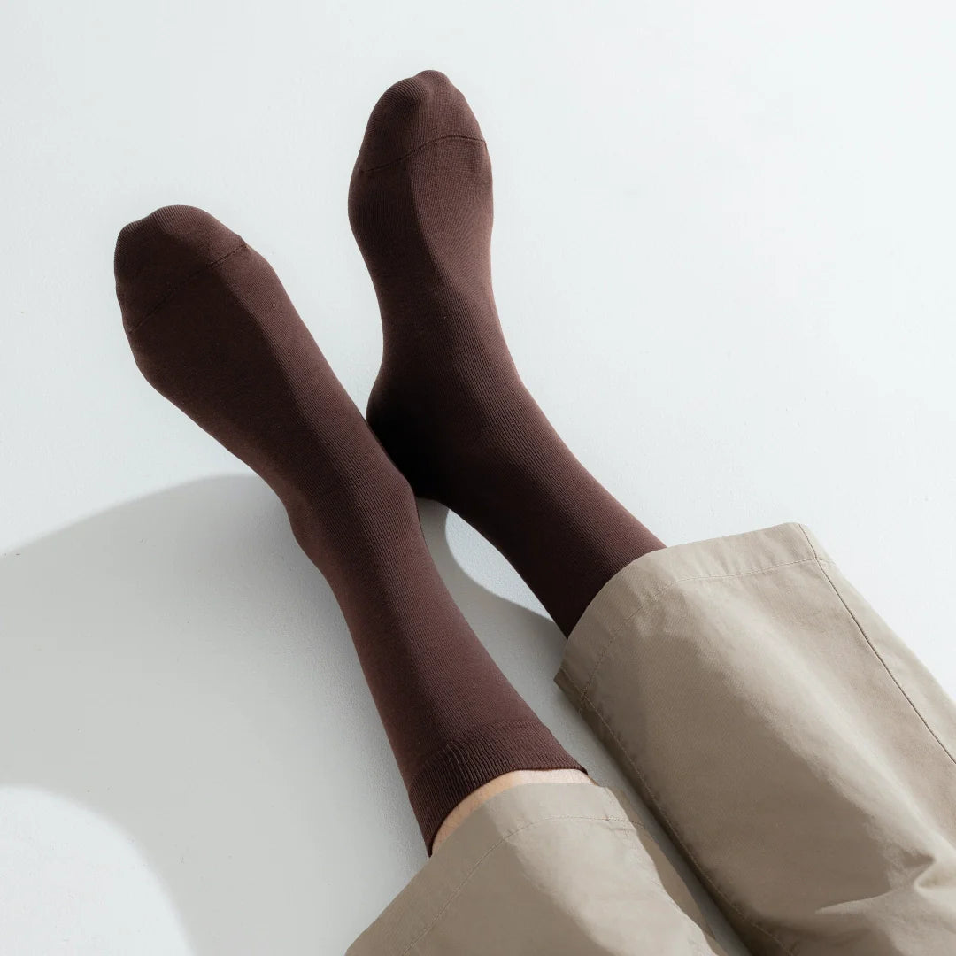 Smooth Knit Cotton Socks
