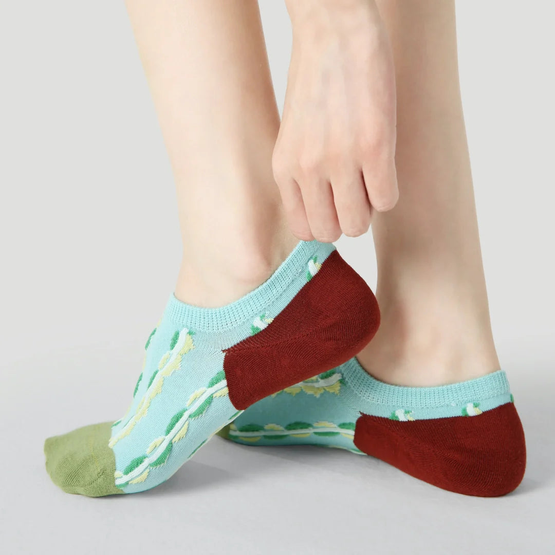 Geometric Pattern No-Show 3-Pack