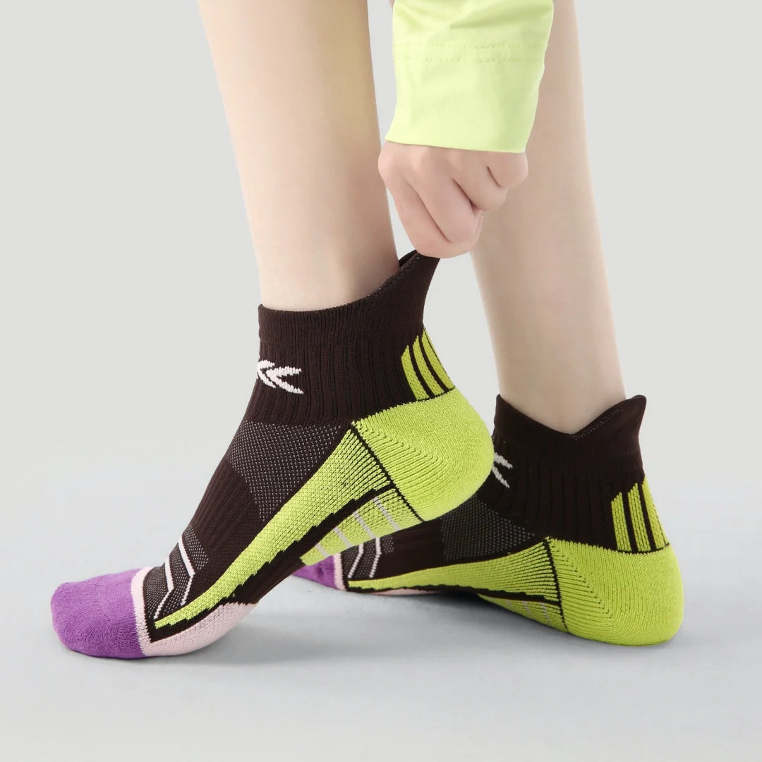 Performance Cushioned Ankle Socks - Espresso