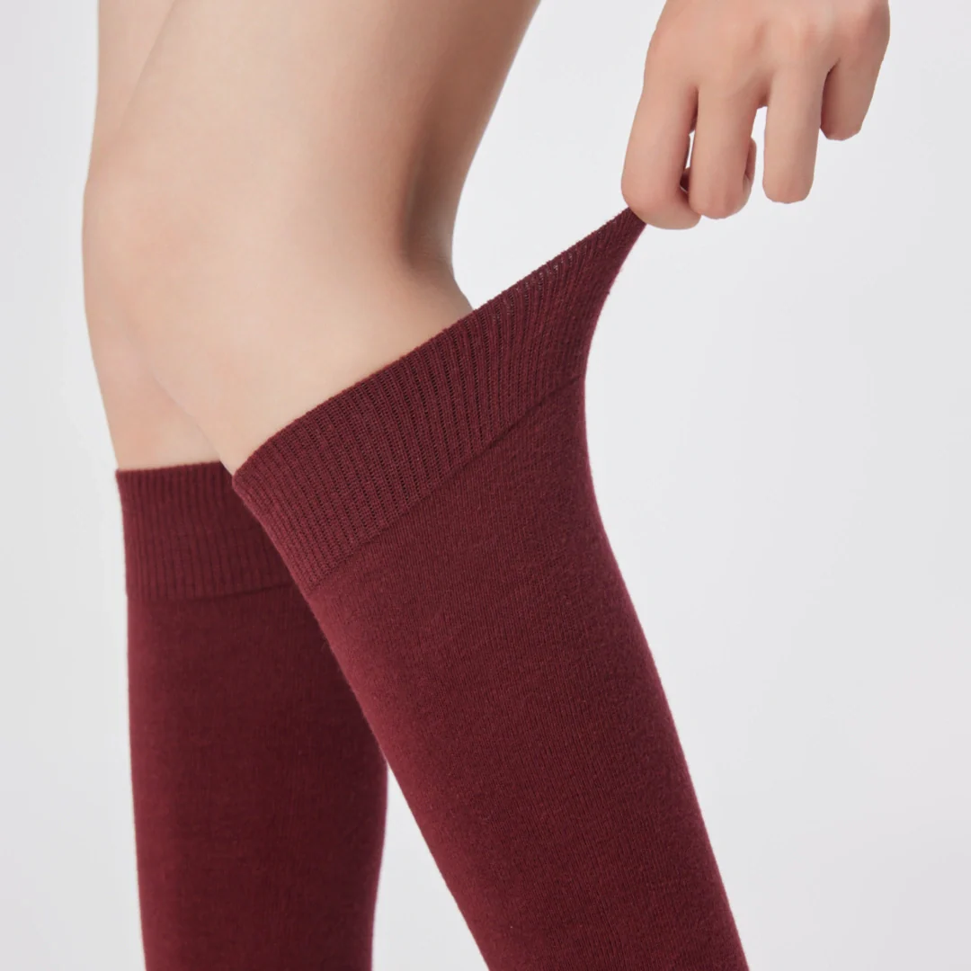 Festive Red Knee-High