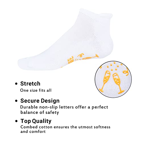 Champagne Lover Gift Unique Champagne Socks Funny Champagne Gift for Men Women White Socks, Ideal Gifts for Drinkers