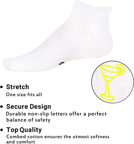 Margarita Lover Gift Unique Margarita Socks White Socks Funny Margarita Gift for Men Women , Ideal Gifts for Drinkers