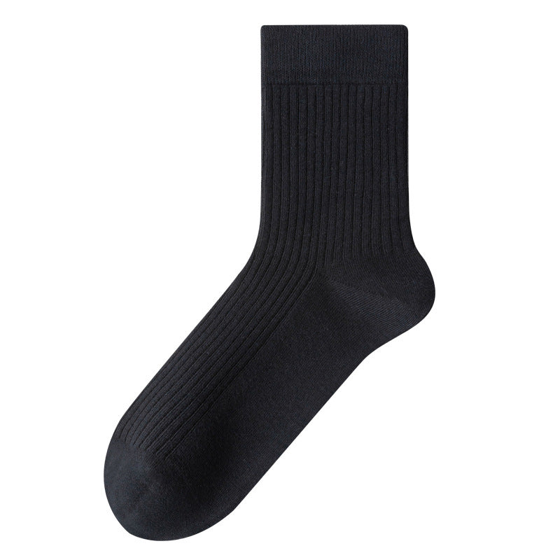 Pure Cotton Ribbed Socks