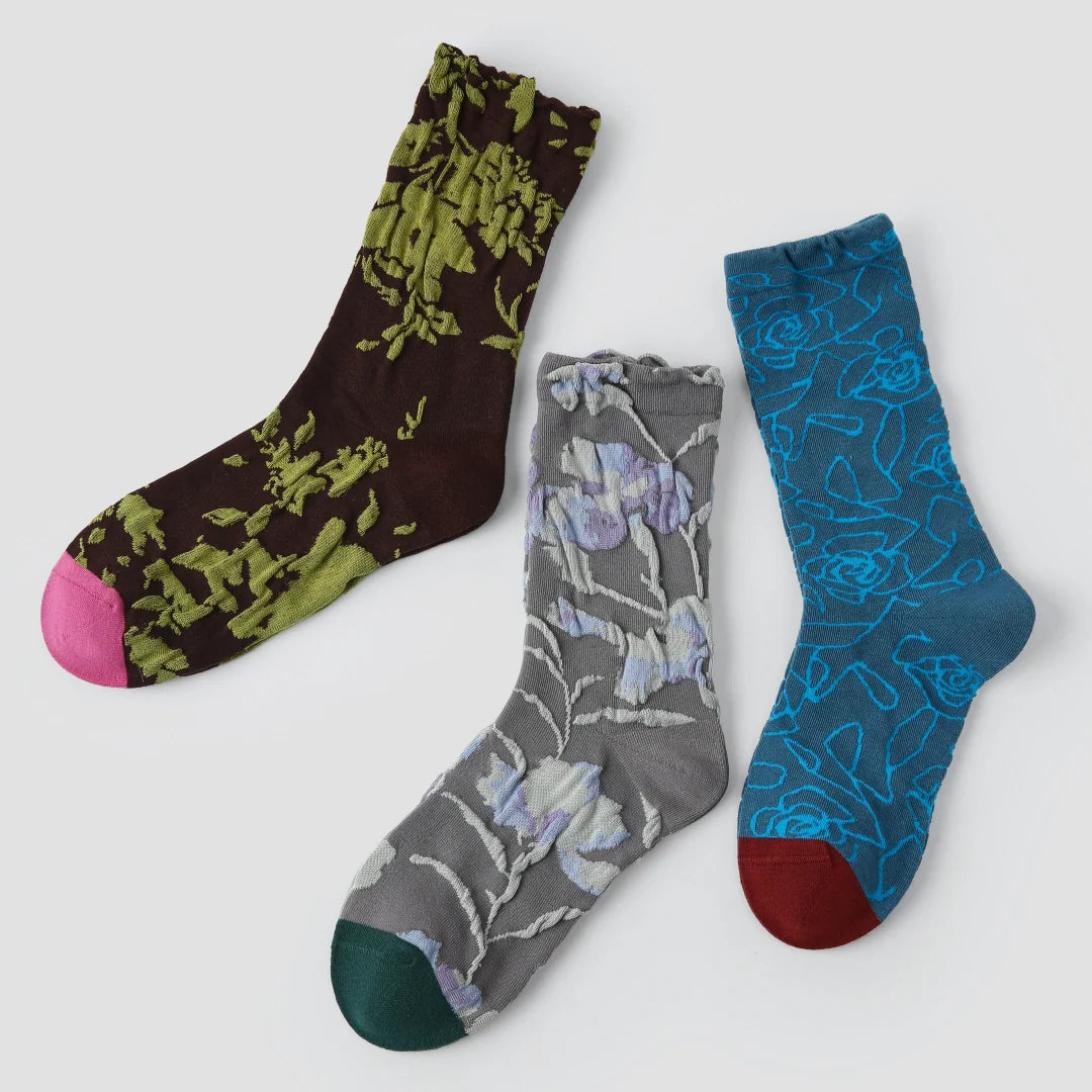 Art House Floral & Line Jacquard 3-Pack