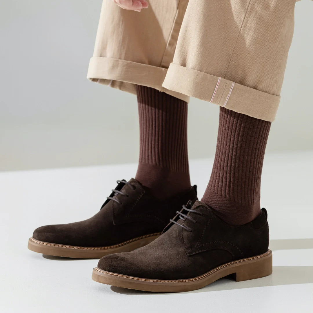 Ribbed Crew Socks Men