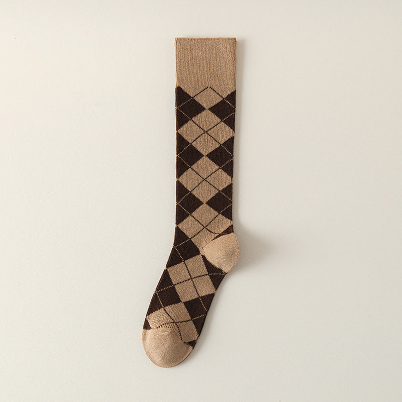Argyle Preppy Knee-High