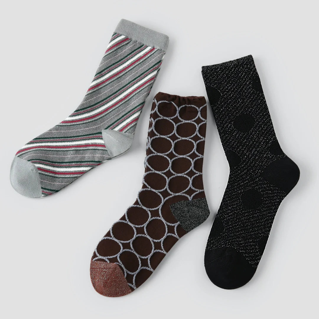 Sparkle & Shine Metallic Lurex Geometric 3-Pack