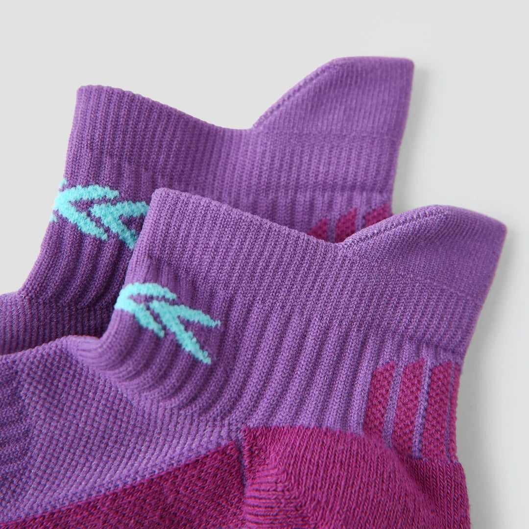 Performance Cushioned Ankle Socks - Purple