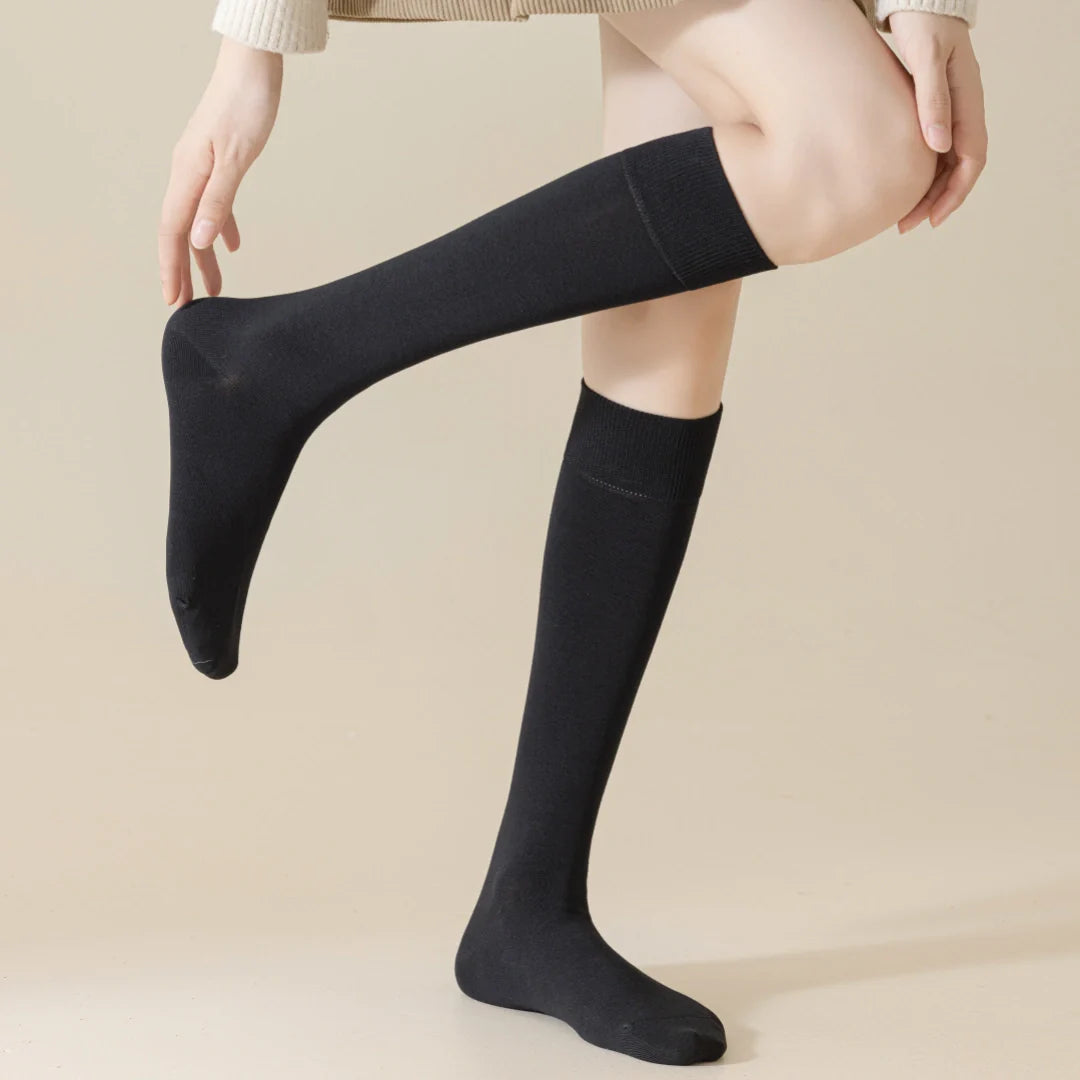 High-Cotton Smooth Knee-High