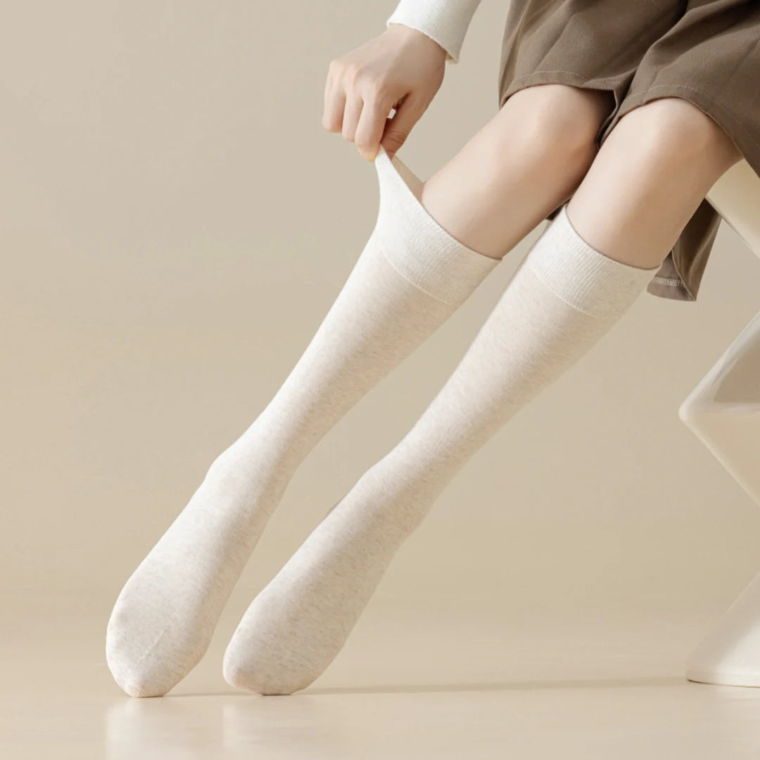 High-Cotton Smooth Knee-High