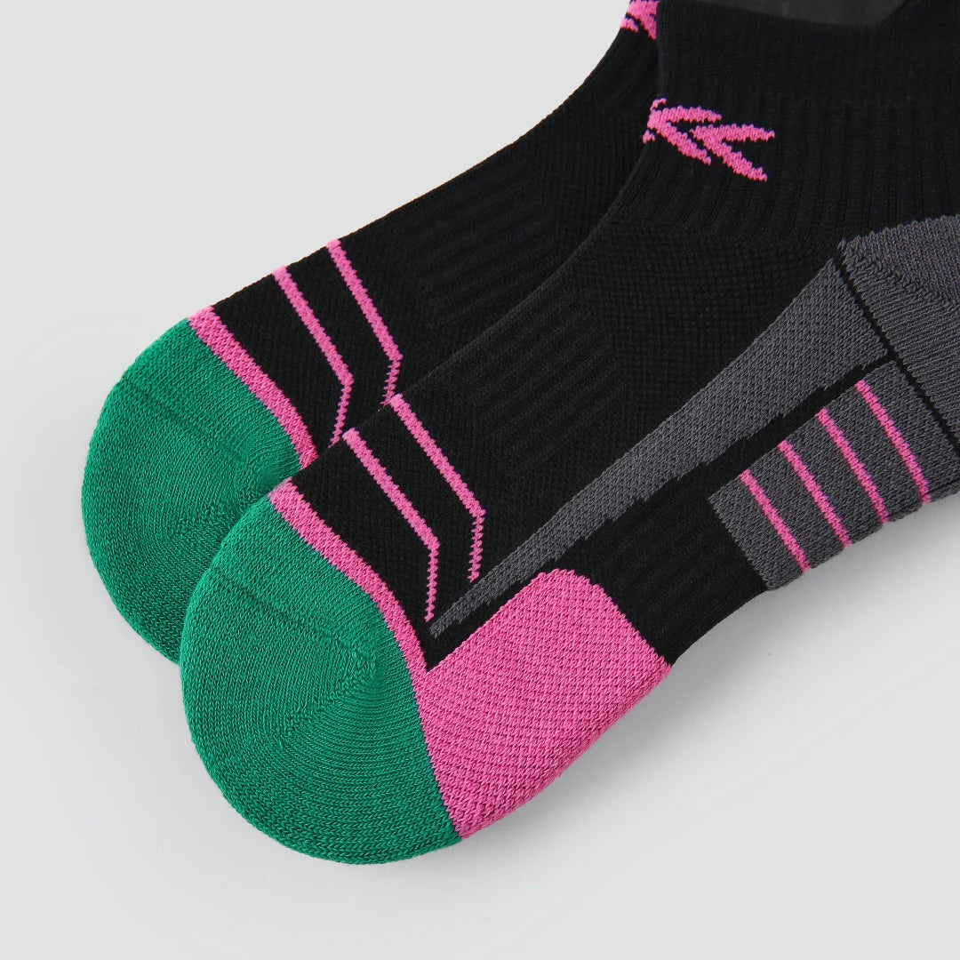 Performance Cushioned Ankle Socks - Black