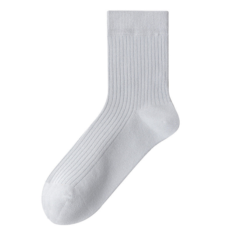 Pure Cotton Ribbed Socks