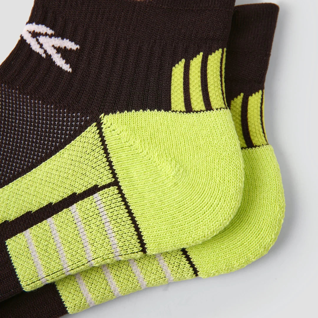 Performance Cushioned Ankle Socks - Espresso