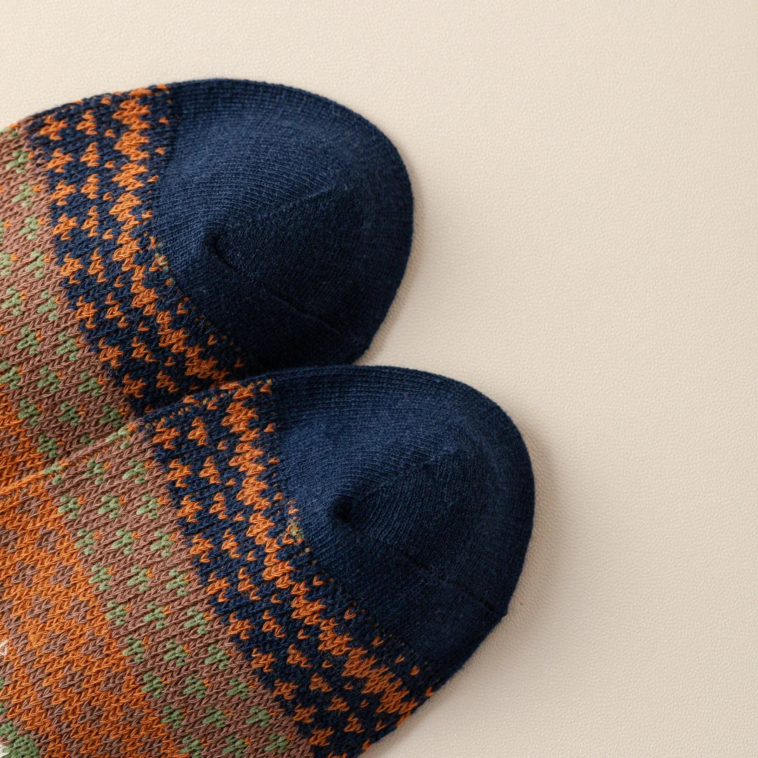 Fair Isle Cotton Socks