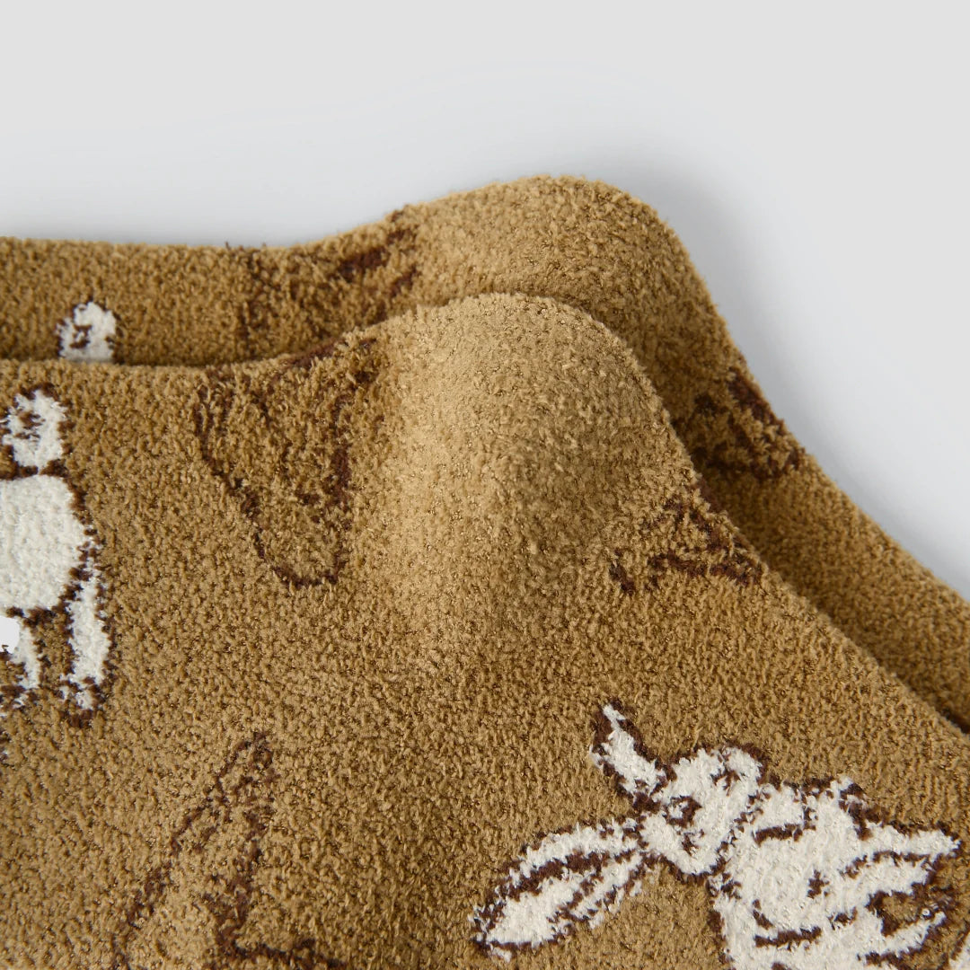 Woodland Bunny Fuzzy Socks 3-Pack