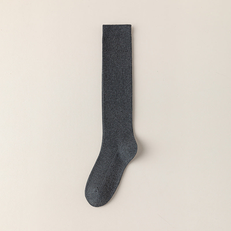 High-Cotton Ribbed Knee-High