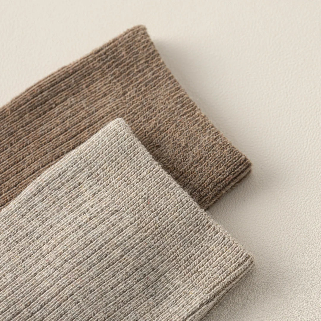 Wool Blend Ribbed Crew