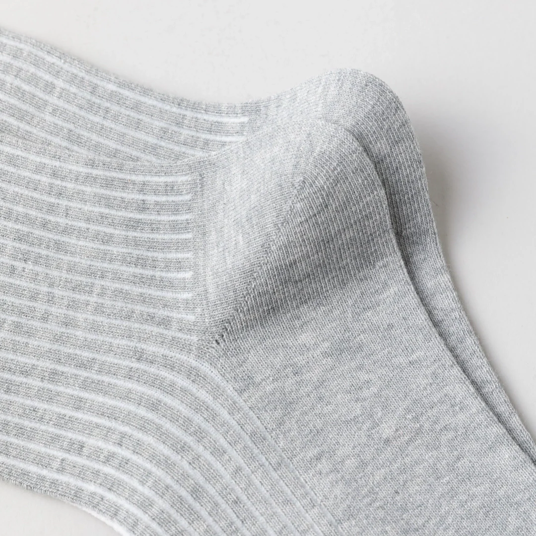 Pure Cotton Ribbed Socks